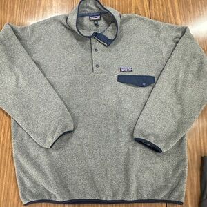 Men’s Patagonia Synchilla fleece pullover 4 button jacket. XL. Perfect.